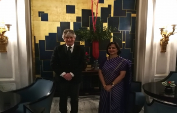 Meeting with Hon'ble member of Italy India Parliamentary Friendship Group, Hon. Renzo Tondo